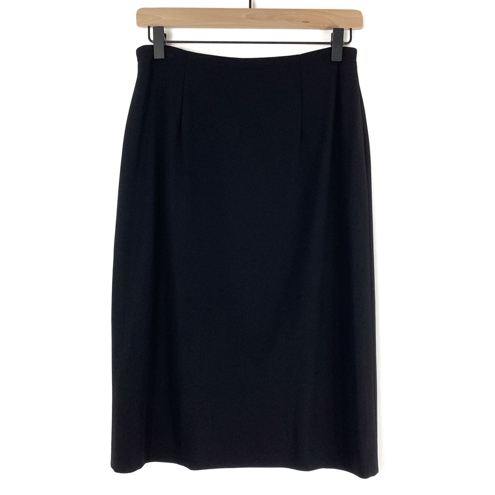 Escada Women's Black Wool Pencil Skirt Size 36/6